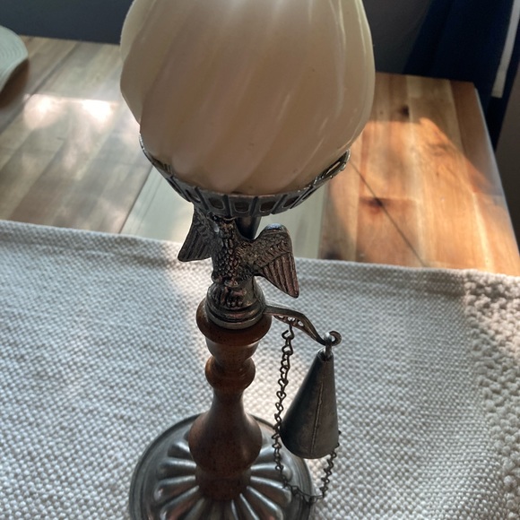 COPY - Vtg. Candle holder w/Eagle & Snufffer - Picture 1 of 4